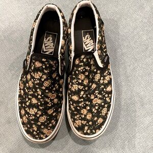 Slip on canvas Vans size 8